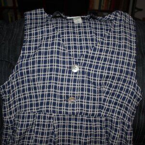 Betsy's Things Plaid Long Sleeveless Maxi Dress